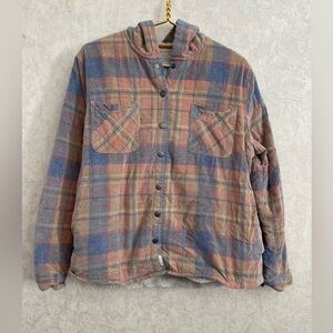 SOHO Threads women's extra large plaid shacket